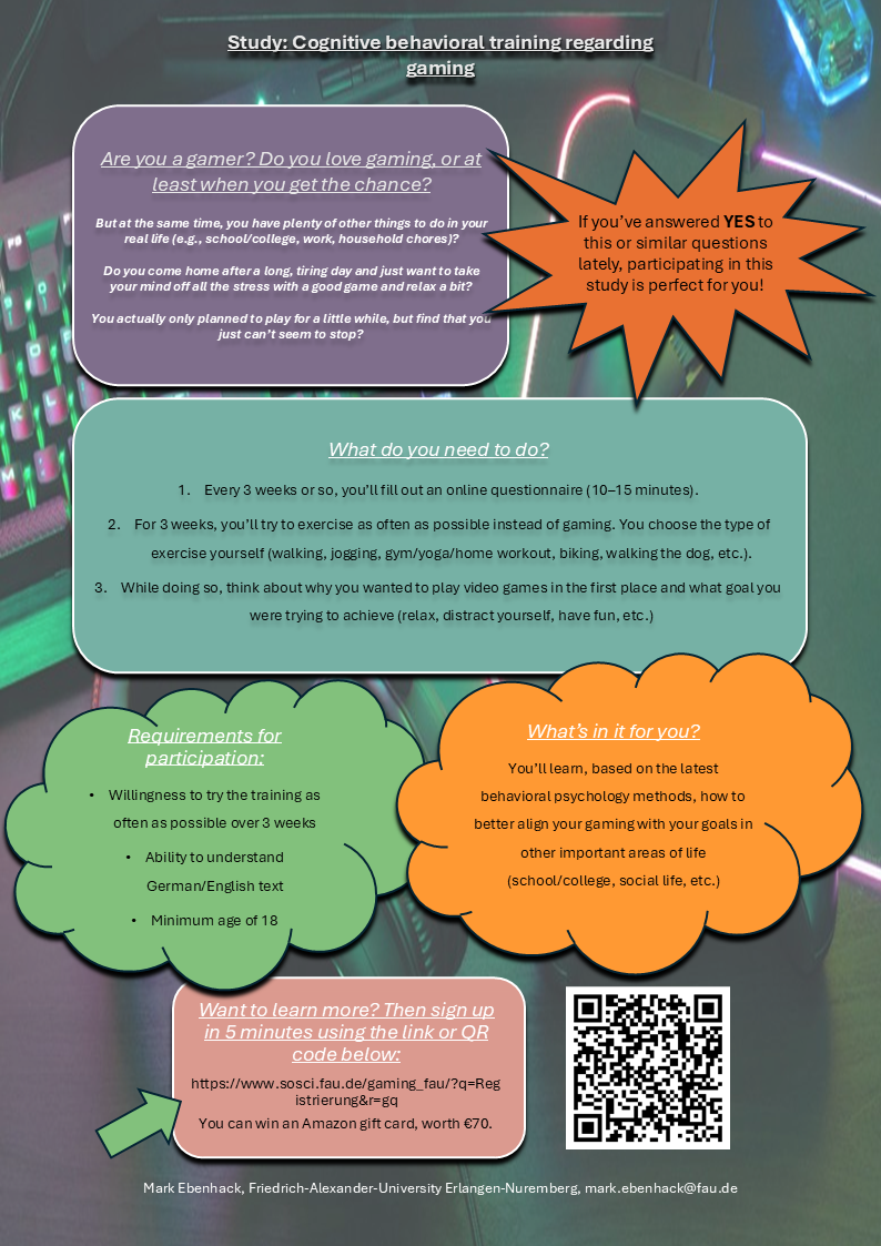 master thesis study - the psychology of (problematic) gaming